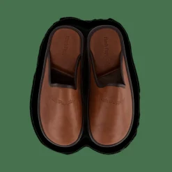 Hush Puppies Leather Slipper Cognac Brun Online