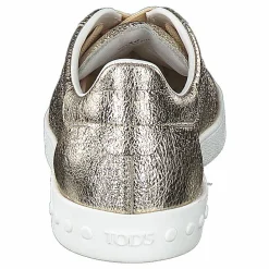 Tod's Leather Sneakers Oro Beige och Brun Hot