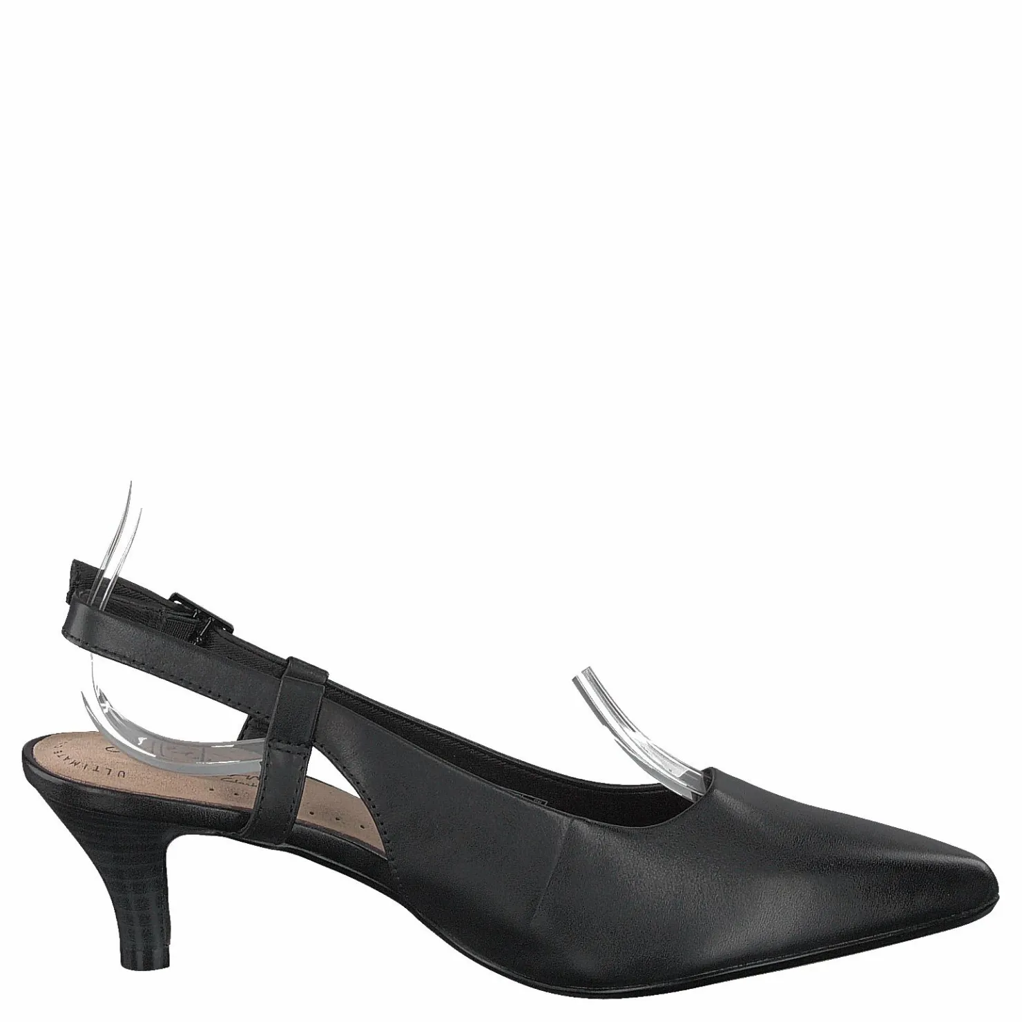 Clarks Linvale Loop Black Leather Svart Clearance