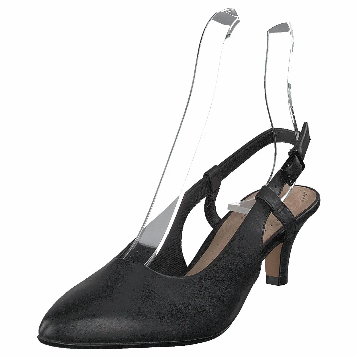Clarks Linvale Loop Black Leather Svart Clearance