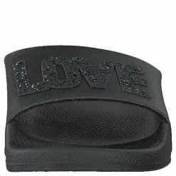 The White Brand Love Metallic Black Svart Outlet