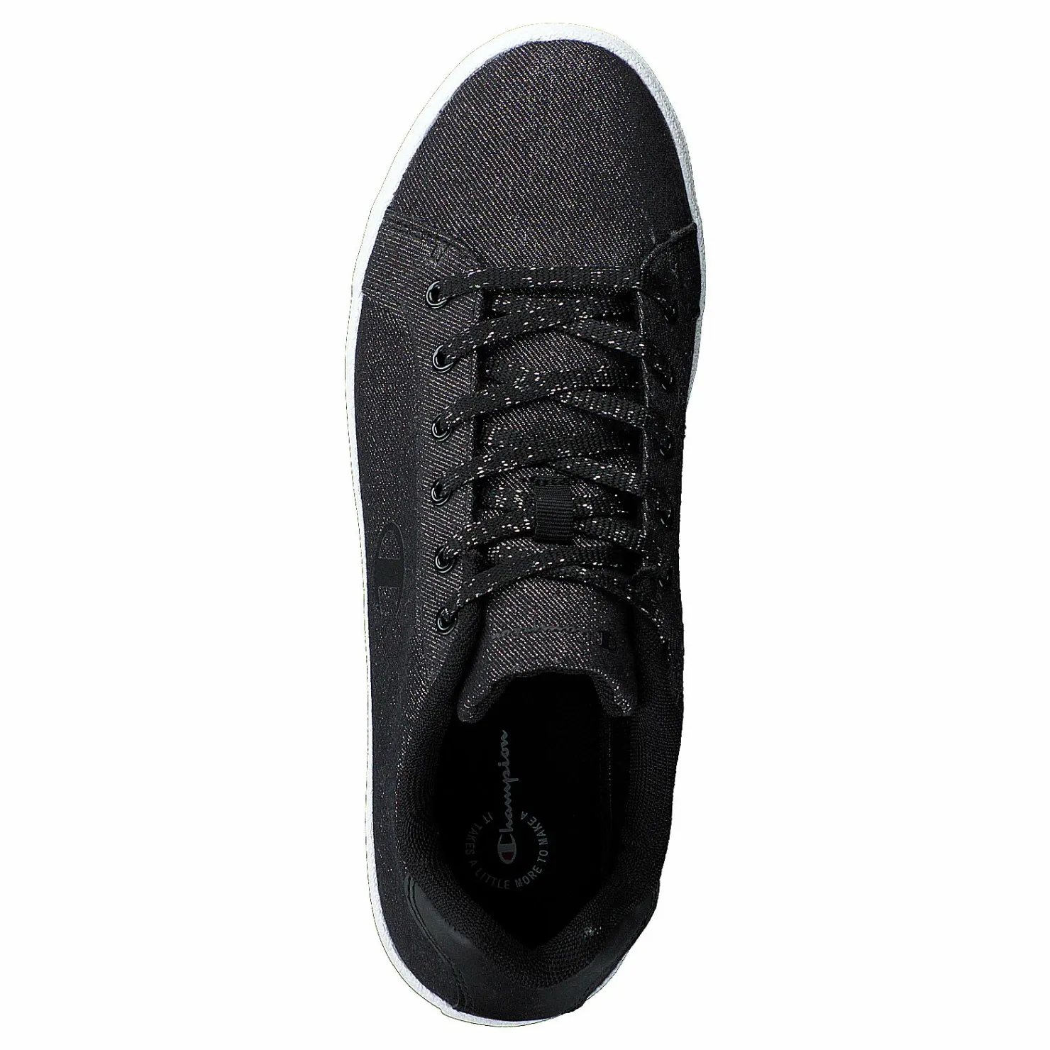 Champion Low Cut Shoe Alex Glitter Black Beauty Svart Best