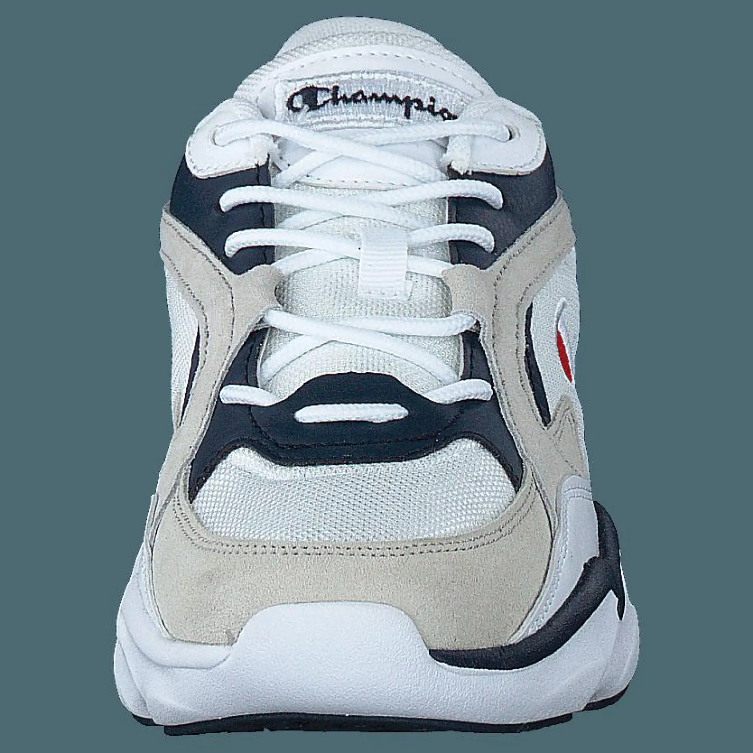 Champion Low Cut Shoe Tampa White Blå och Vit Clearance