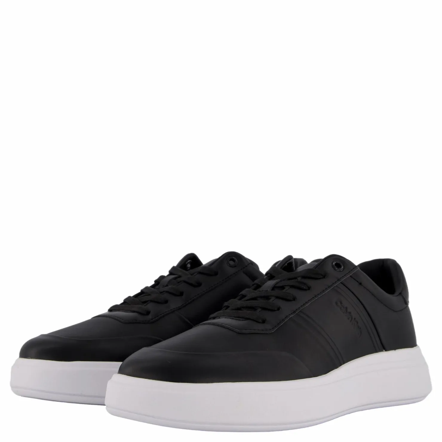 Calvin Klein Low Top Lace Up Hf Ck Black Svart Best