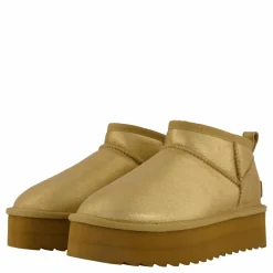 Colors of California Lowboot Plateau Metallic Tan Gold Discount