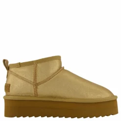 Colors of California Lowboot Plateau Metallic Tan Gold Discount