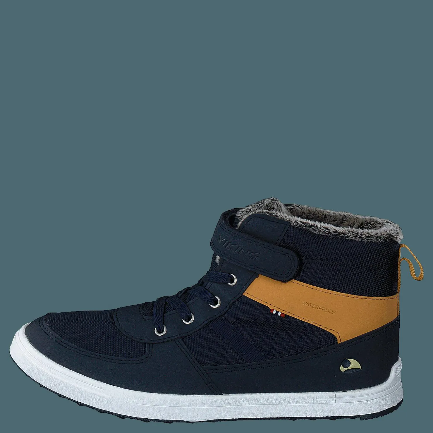 Viking Lucas Mid WP Warm Jr Navy/Honey Blå