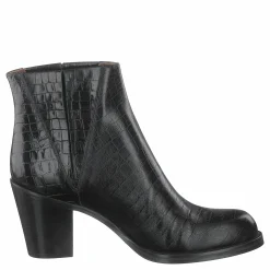 Whyred Luisa High Croco Black Grå New