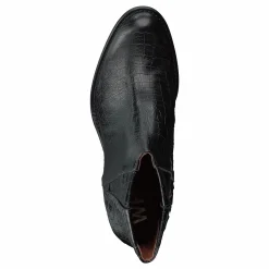 Whyred Luisa High Croco Black Grå New