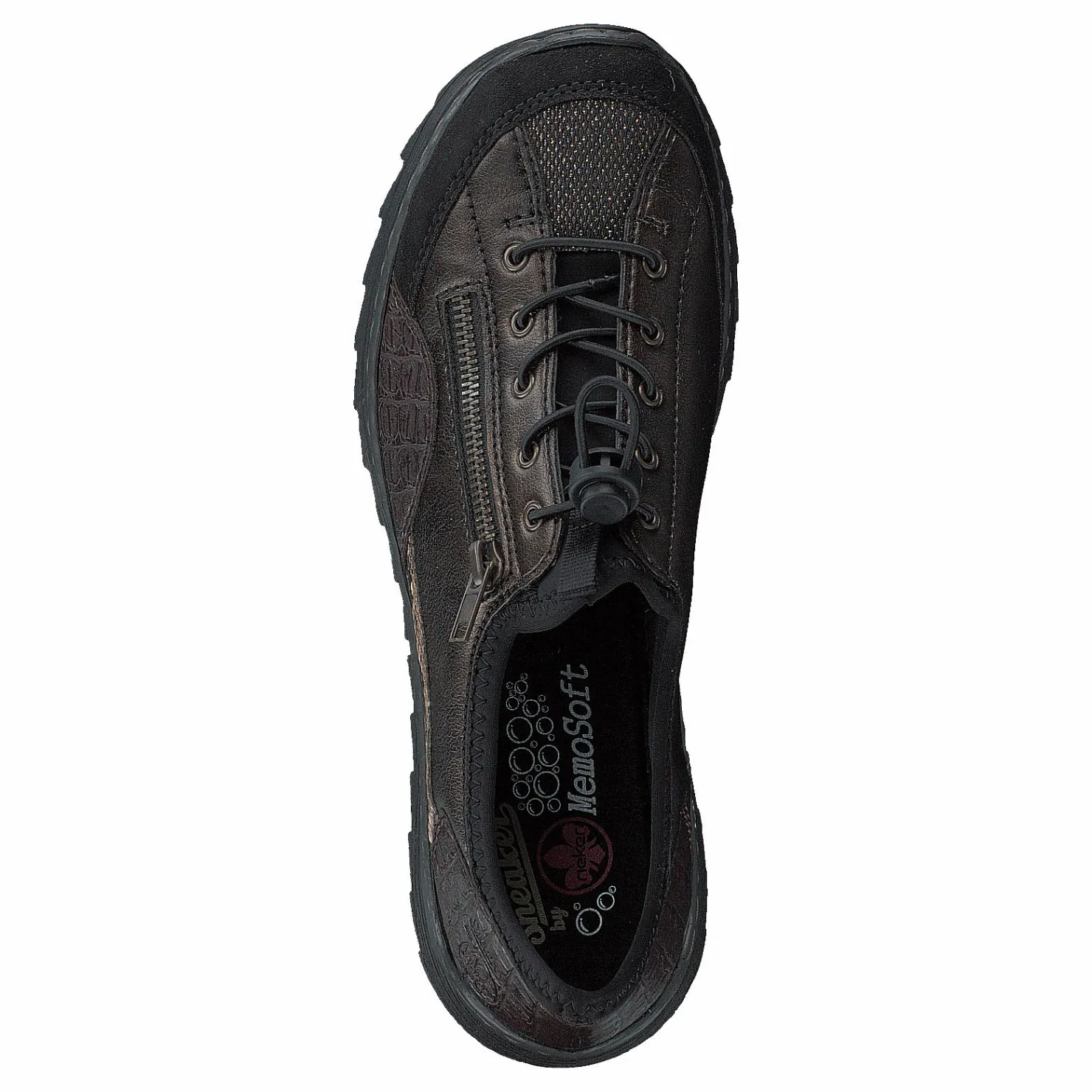 Rieker M6261 Black Combination Svart och Metallisk