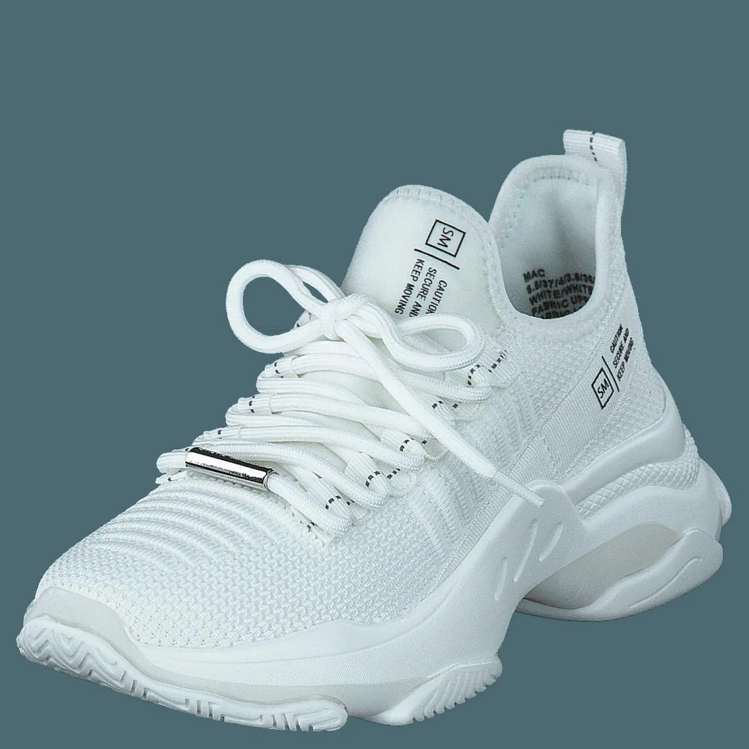 Steve Madden Mac White/white Vit Hot