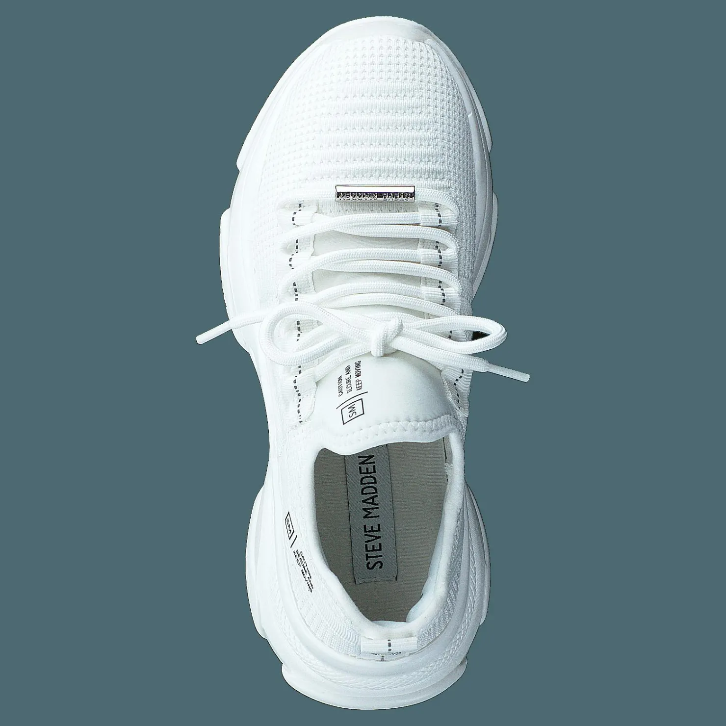 Steve Madden Mac White/white Vit Hot