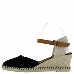 Verbenas Malena Serraje Negro Svart och Beige Outlet
