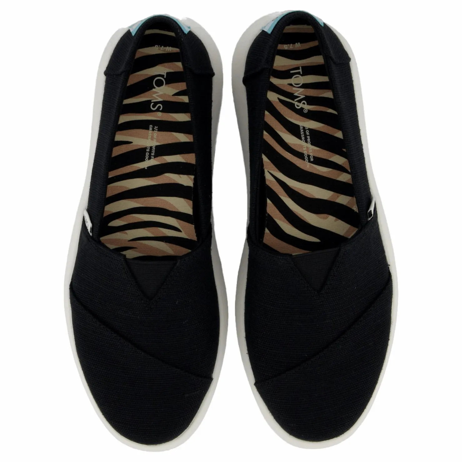 Toms Mallow Heritage Canvas Black Svart Best