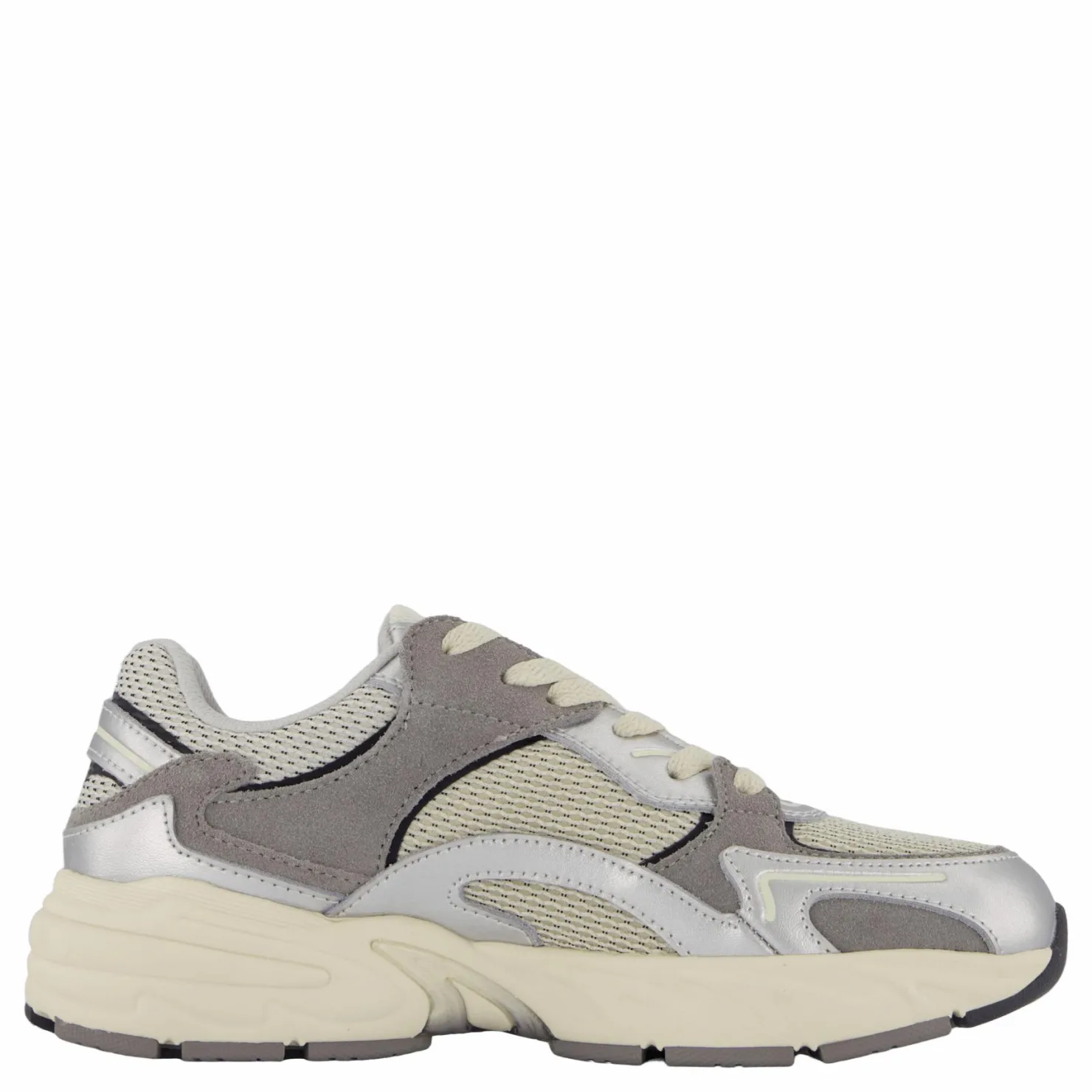 Gant Mardii Sneaker Silver Gray Vit och Grå Discount