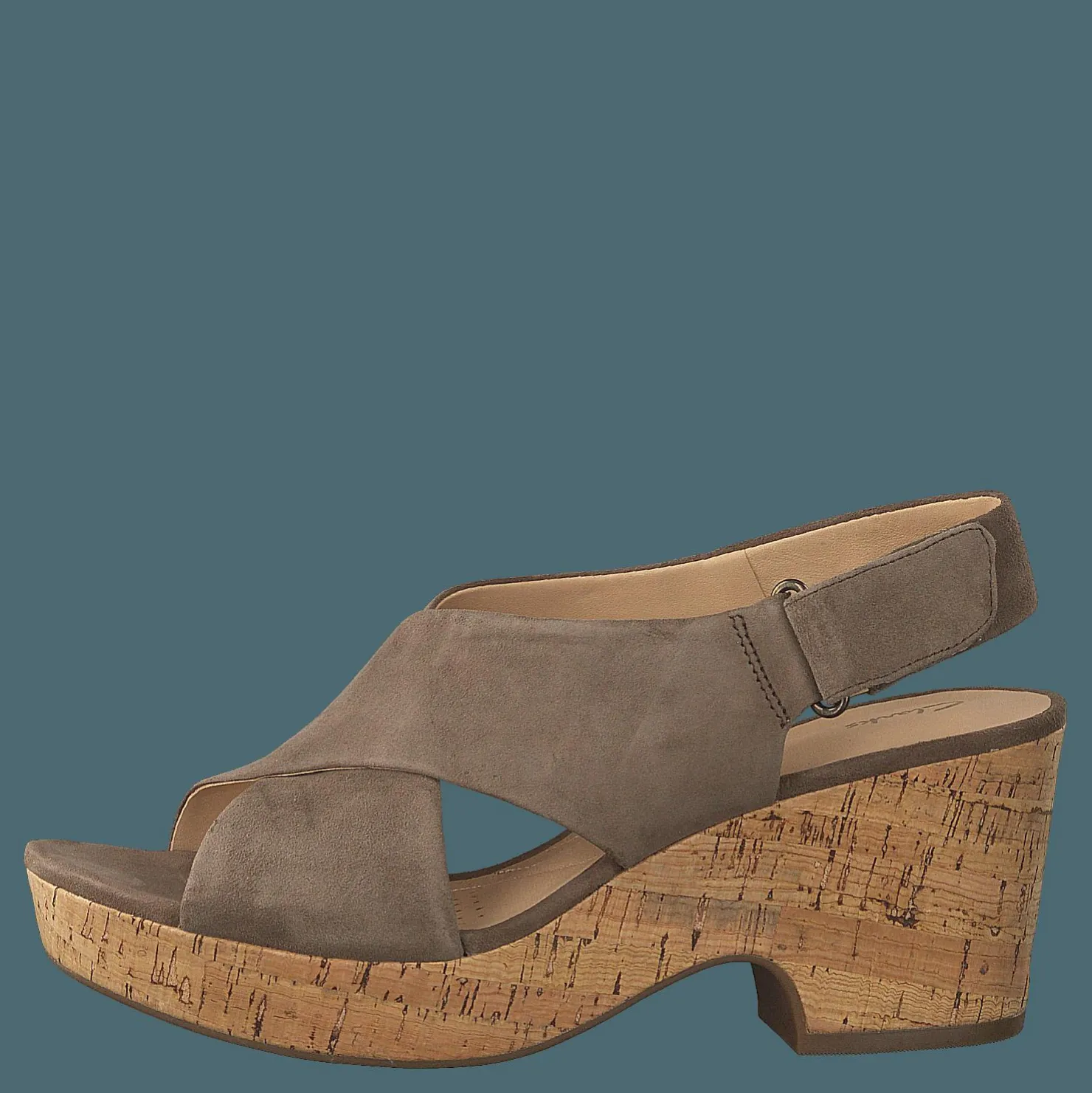 Clarks Maritsa Lara Olive Suede Brun Best