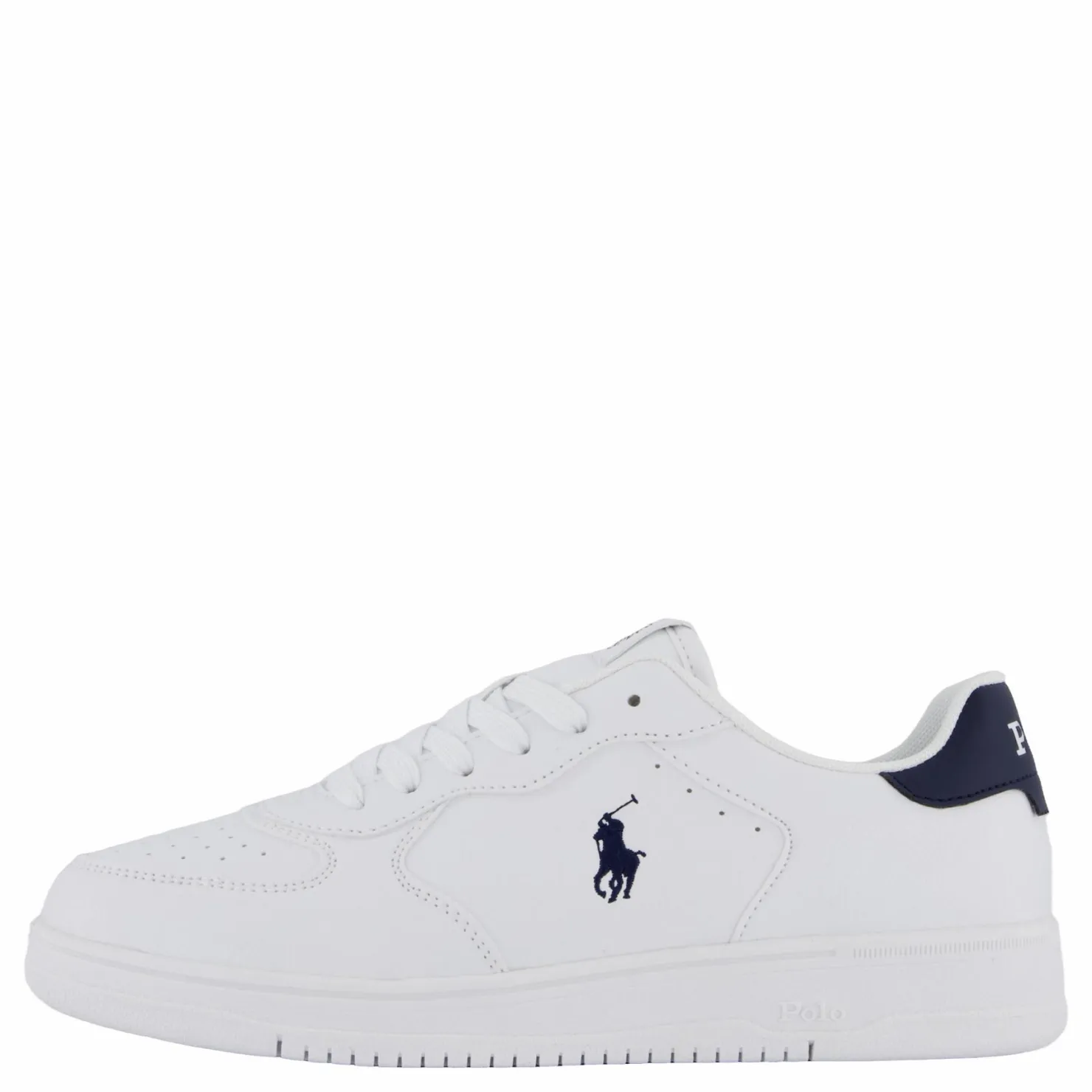 Ralph Lauren Junior Masters Court J-white / Navy Tumbled Vit Best