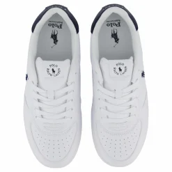 Ralph Lauren Junior Masters Court J-white / Navy Tumbled Vit Best