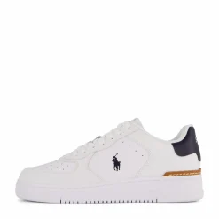 Polo Ralph Lauren Masters Court Leather Sneaker White/Navy PP Vit Clearance