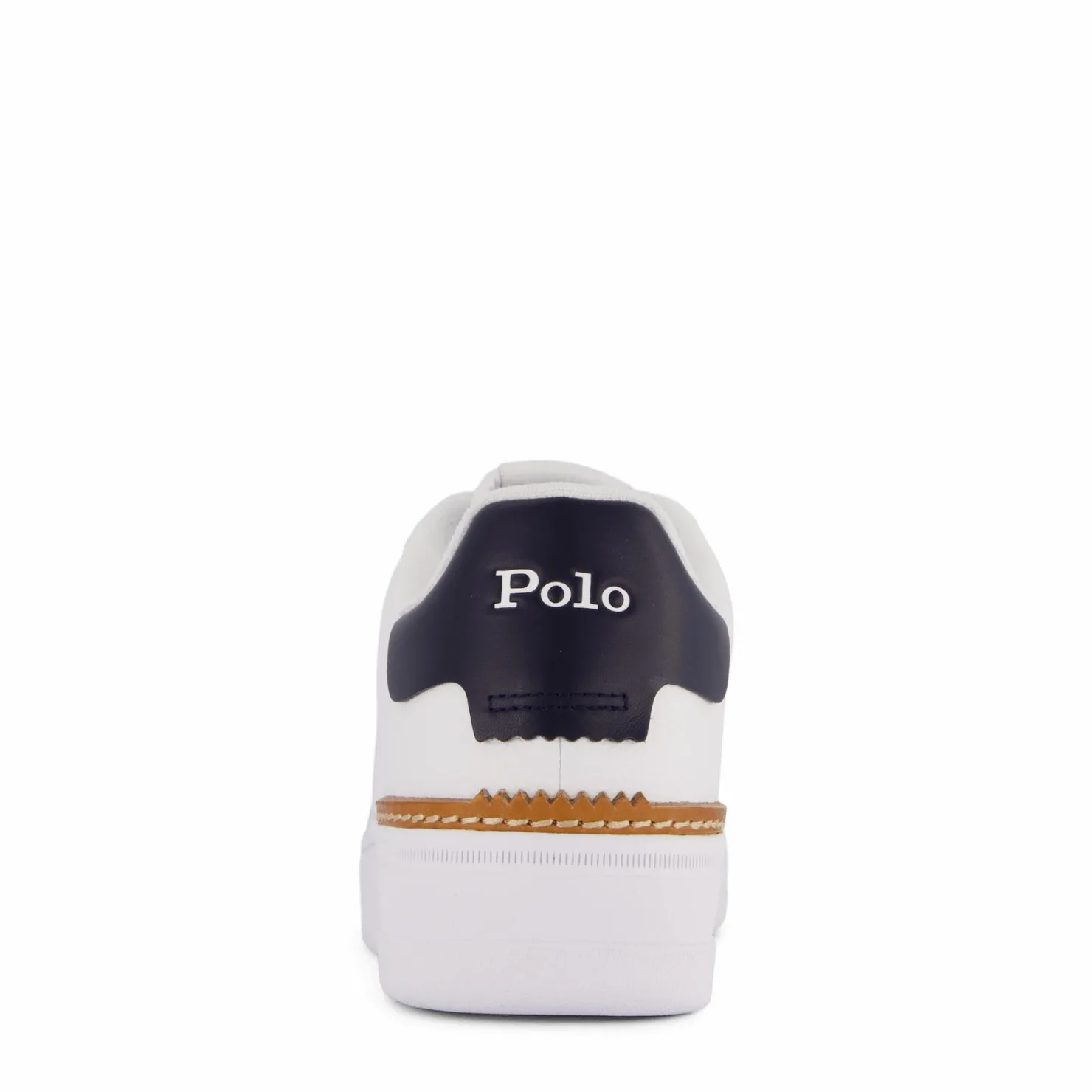 Polo Ralph Lauren Masters Court Leather Sneaker White/Navy PP Vit Clearance