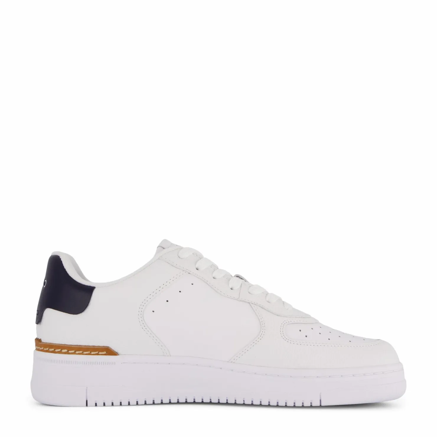 Polo Ralph Lauren Masters Court Leather Sneaker White/Navy PP Vit Clearance
