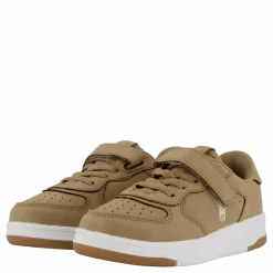 Ralph Lauren Junior Masters Court Ps C-khaki Super Suede/cream Pp Beige Hot