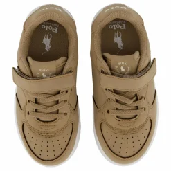 Ralph Lauren Junior Masters Court Ps C-khaki Super Suede/cream Pp Beige Hot