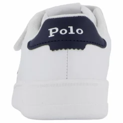 Ralph Lauren Junior Masters Court Ps T-'white / Navy Tumbled Vit Discount