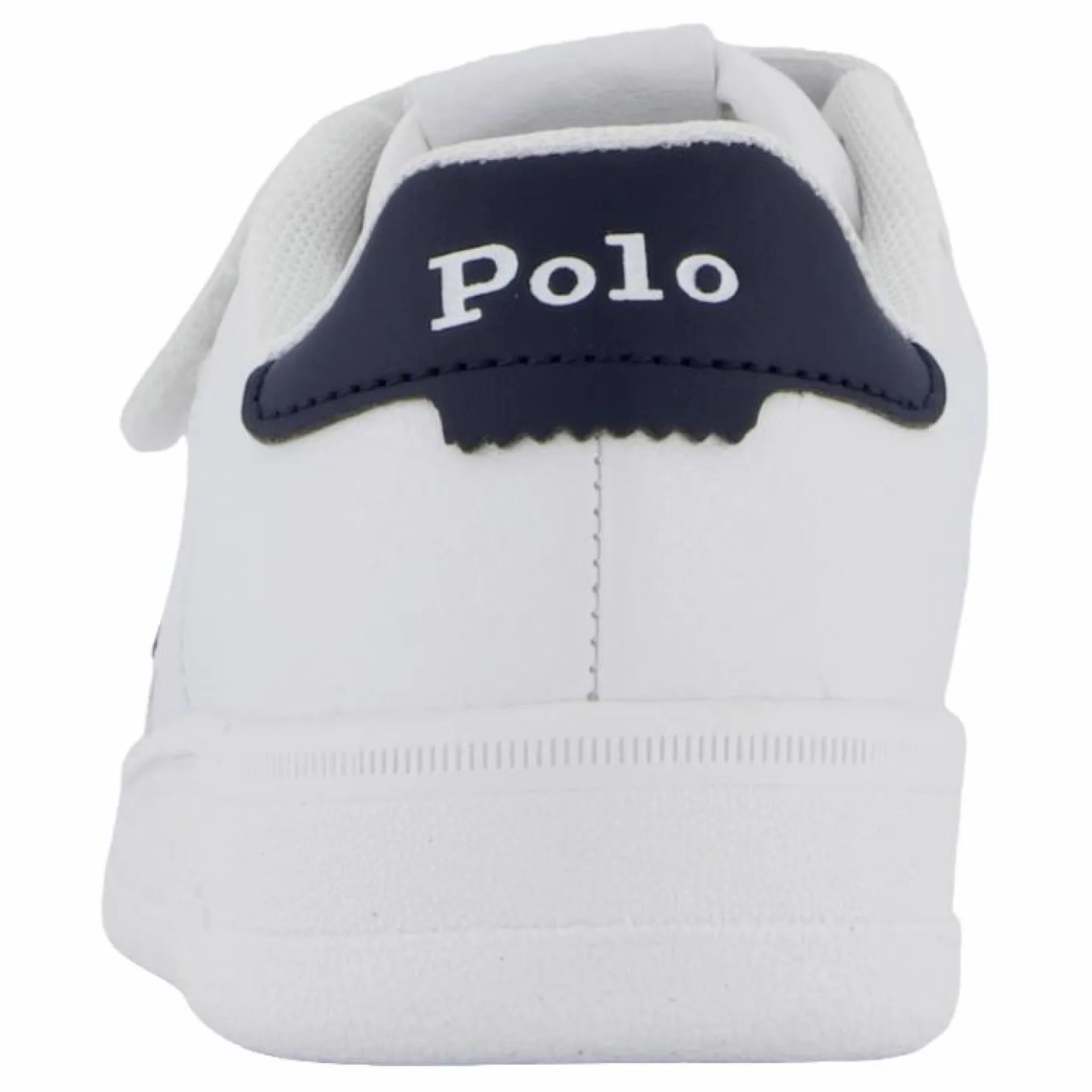 Ralph Lauren Junior Masters Court Ps T-'white / Navy Tumbled Vit Discount