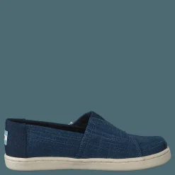 Toms Mblu Croshatch Linen Tn Alpr E Blue Turkos och Blå Best