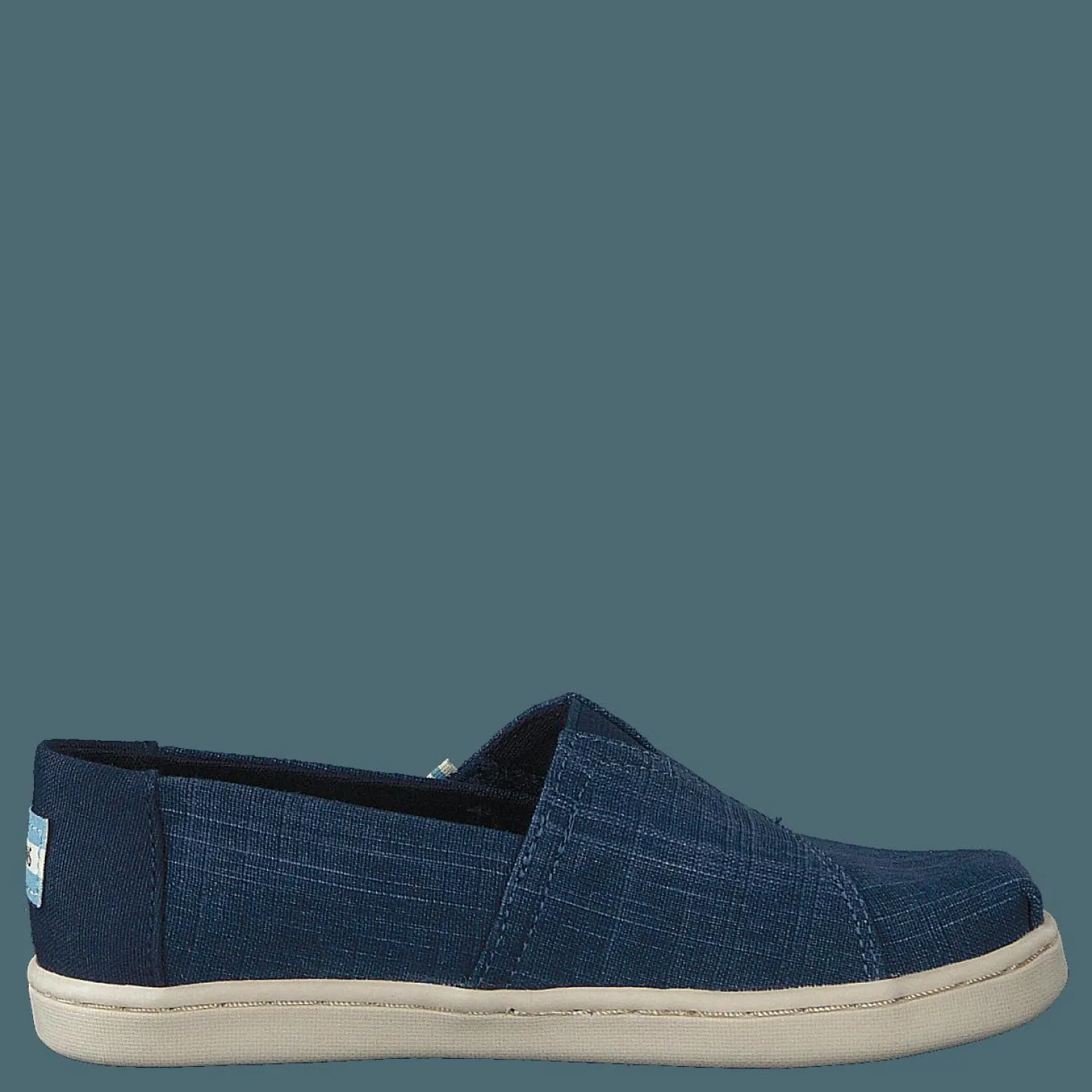 Toms Mblu Croshatch Linen Tn Alpr E Blue Turkos och Blå Best