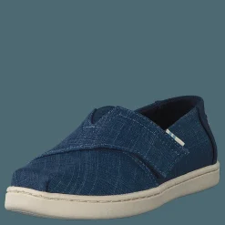Toms Mblu Croshatch Linen Tn Alpr E Blue Turkos och Blå Best