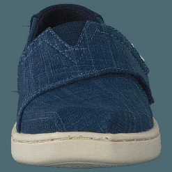 Toms Mblu Croshatch Linen Tn Alpr E Blue Turkos och Blå Best