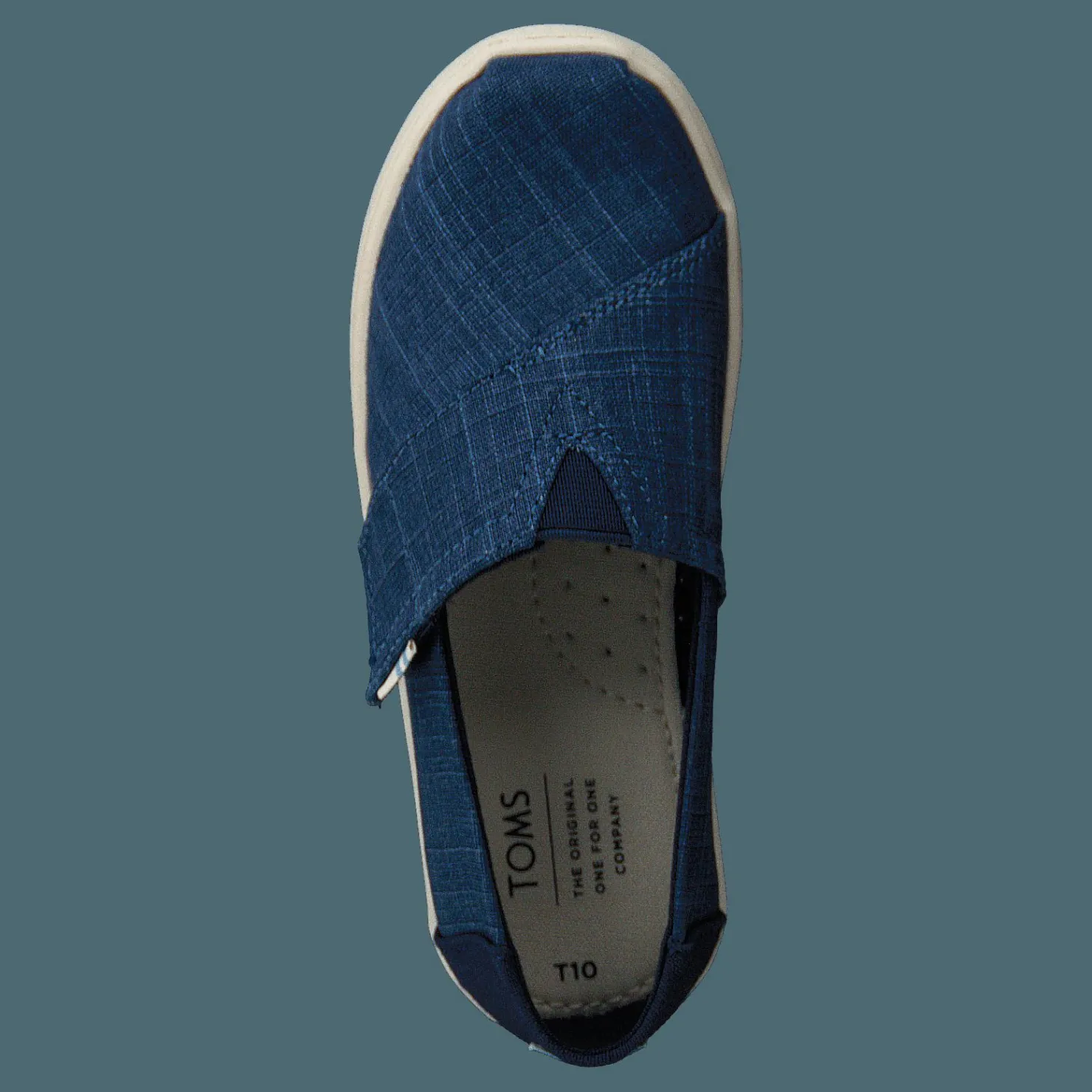 Toms Mblu Croshatch Linen Tn Alpr E Blue Turkos och Blå Best