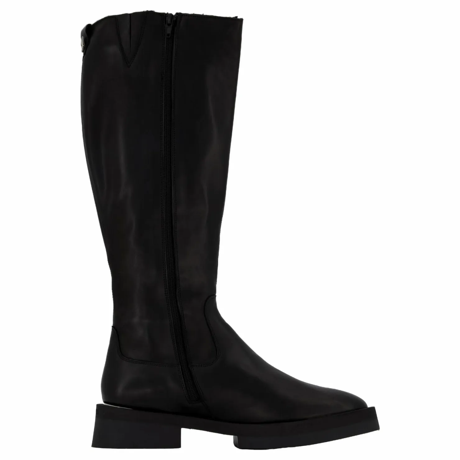 Steve Madden Medellyn High Boots Black Leather Svart