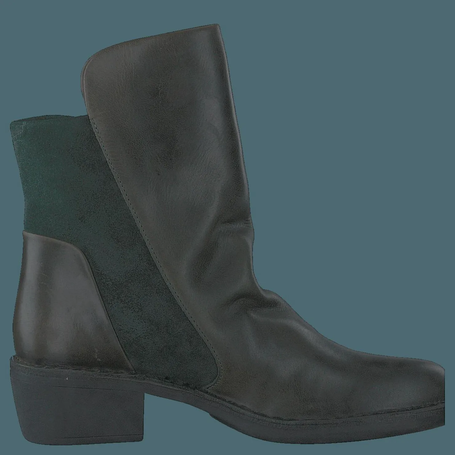 Fly London Mely074fly Diesel/green Forest Svart New