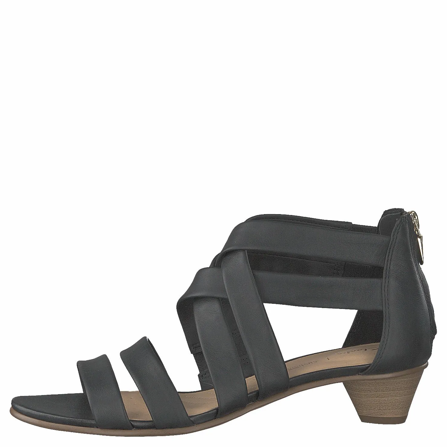 Clarks Mena Silk Black Leather Grå Hot