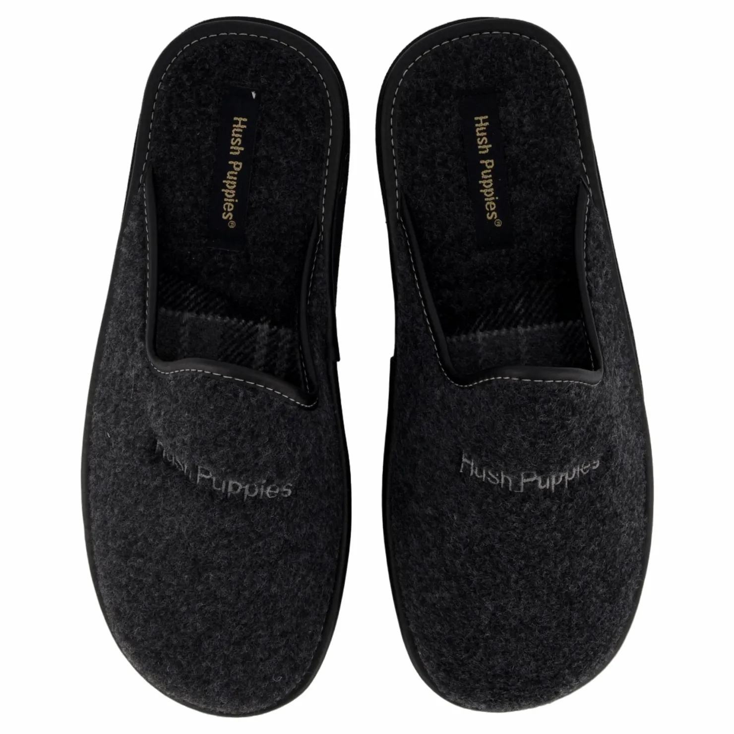 Hush Puppies Men's Manuel Antracit Svart New