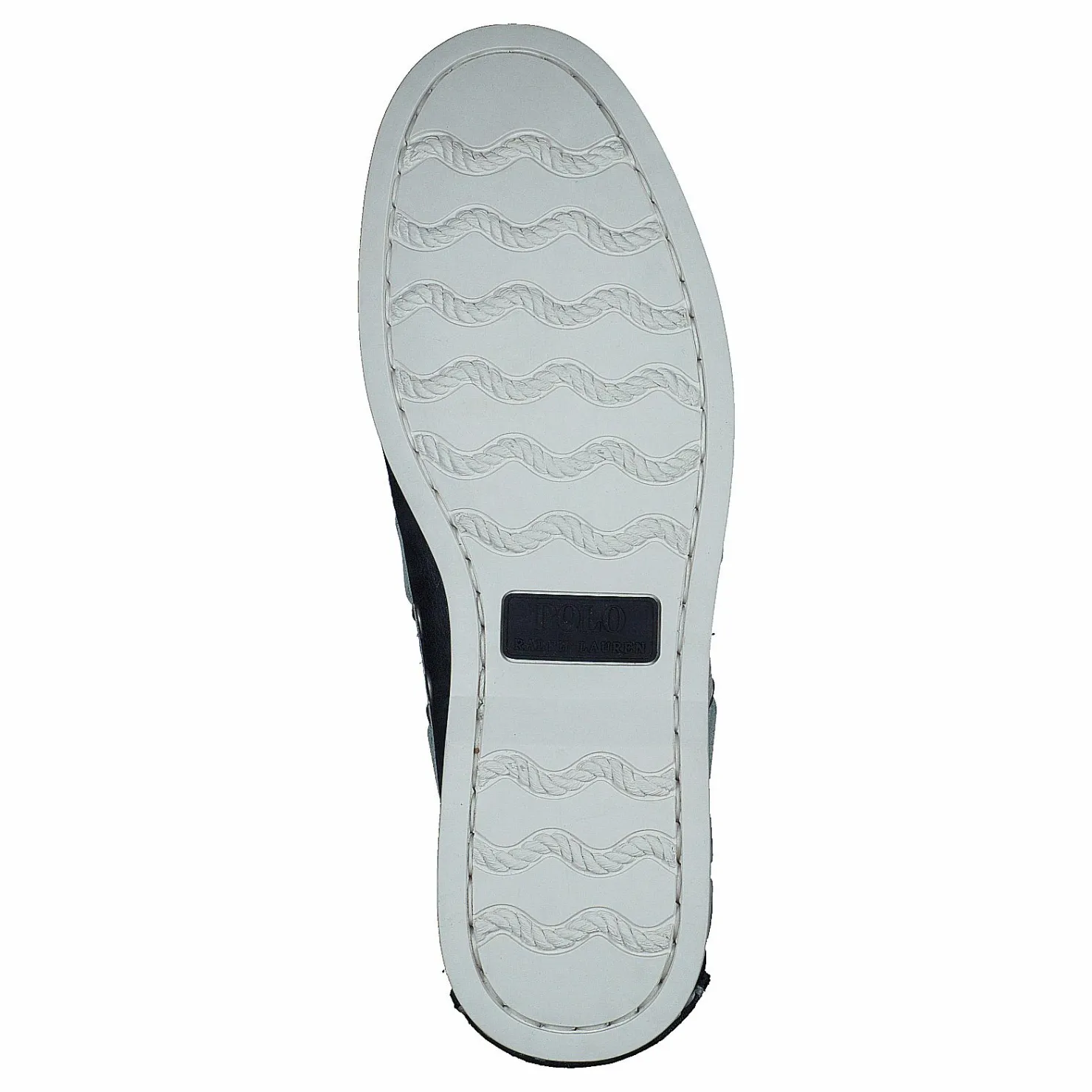 Polo Ralph Lauren Merton Two-Tone Leather Boat Shoe Cream / Navy Vit och Blå Clearance