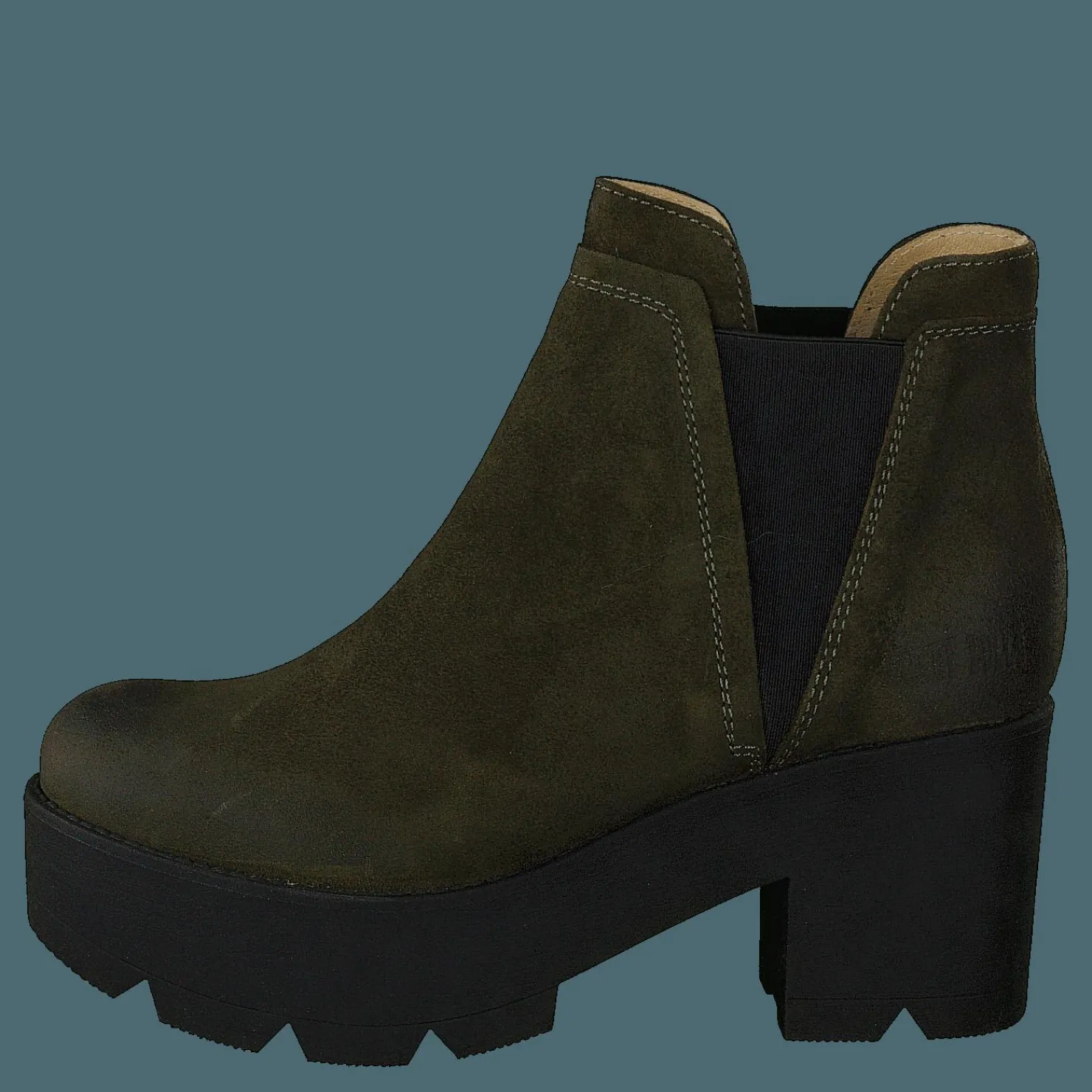 Johnny Bulls Mid Platform Boot Green Brun Outlet