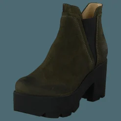 Johnny Bulls Mid Platform Boot Green Brun Outlet