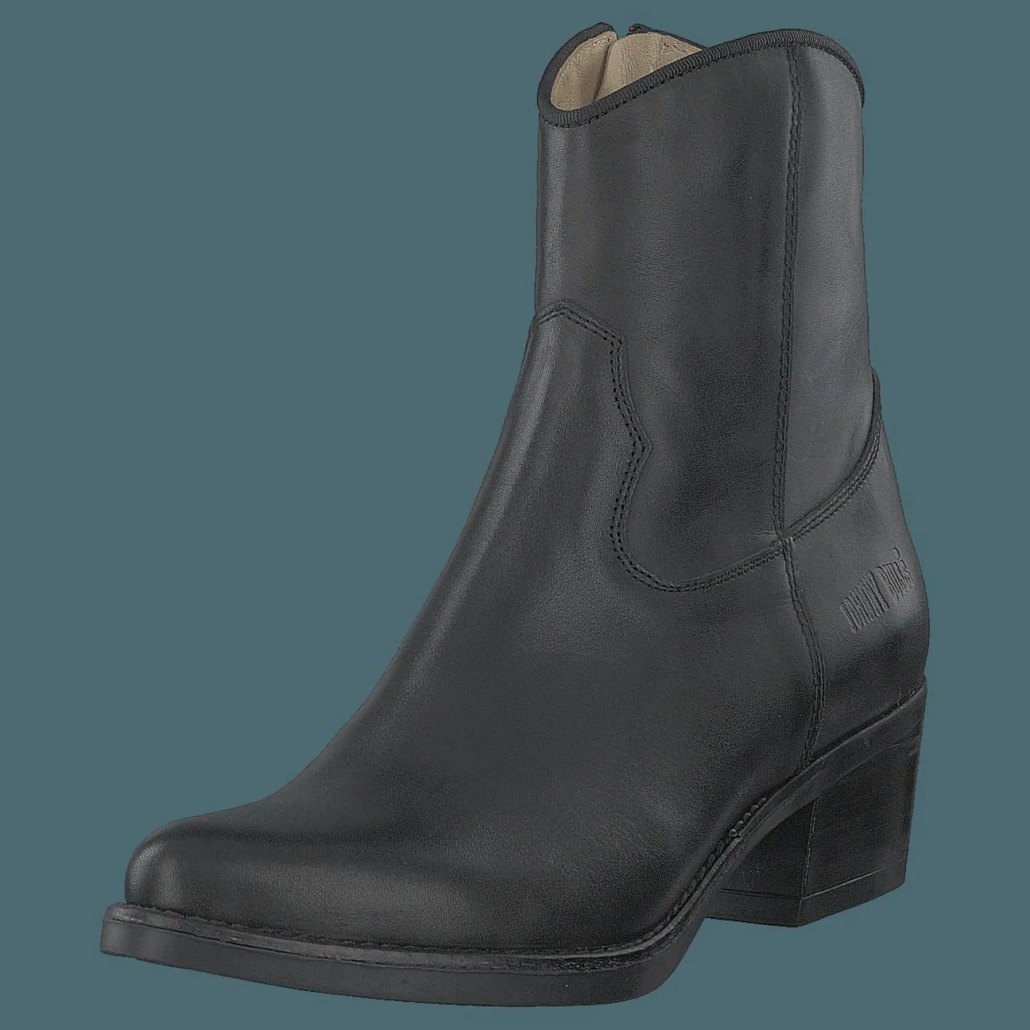 Johnny Bulls Mid Zip Boot Black Svart