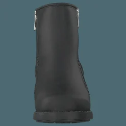 Johnny Bulls Mid Zip Boot Warm Lining Black/shiny Silver Svart och Silver Best