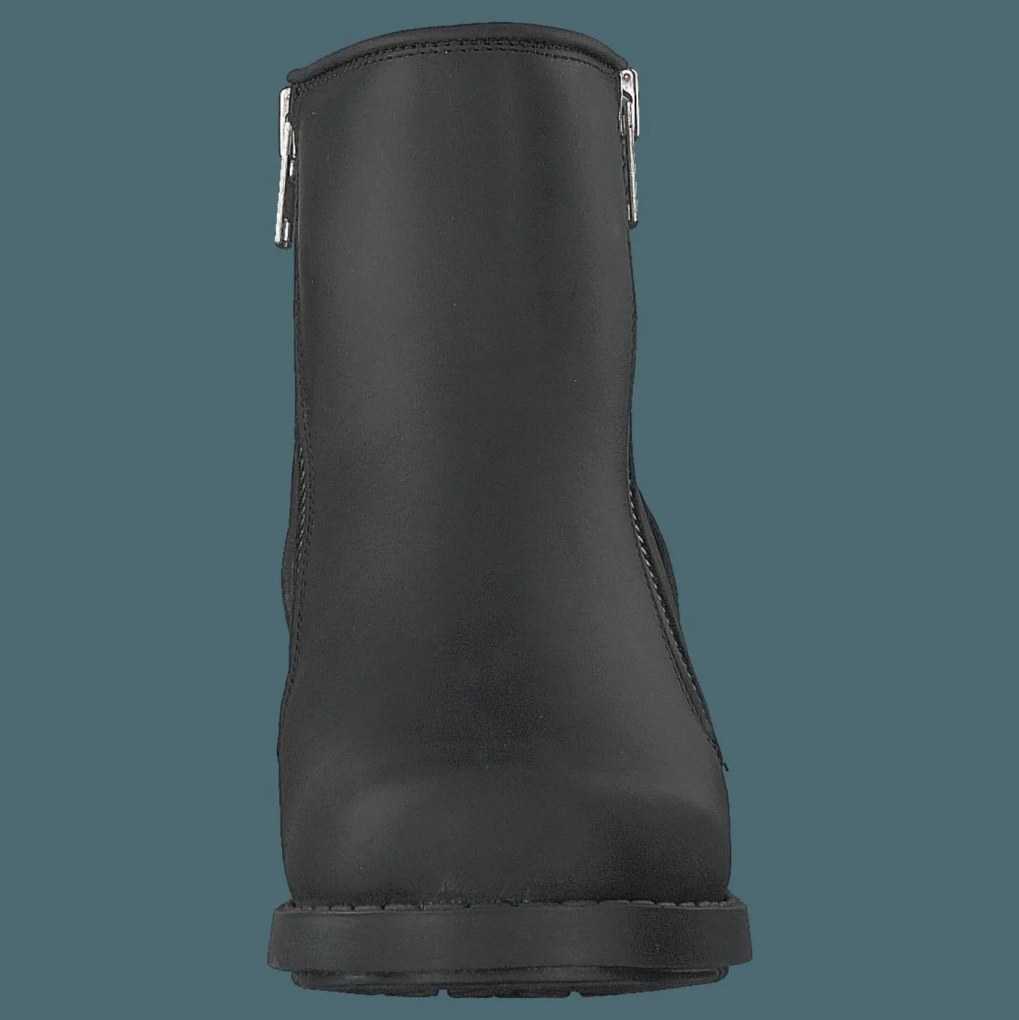 Johnny Bulls Mid Zip Boot Warm Lining Black/shiny Silver Svart och Silver Best