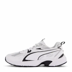 Puma Milenio Tech White- Black- Sil Vit Clearance