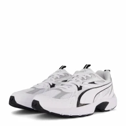 Puma Milenio Tech White- Black- Sil Vit Clearance