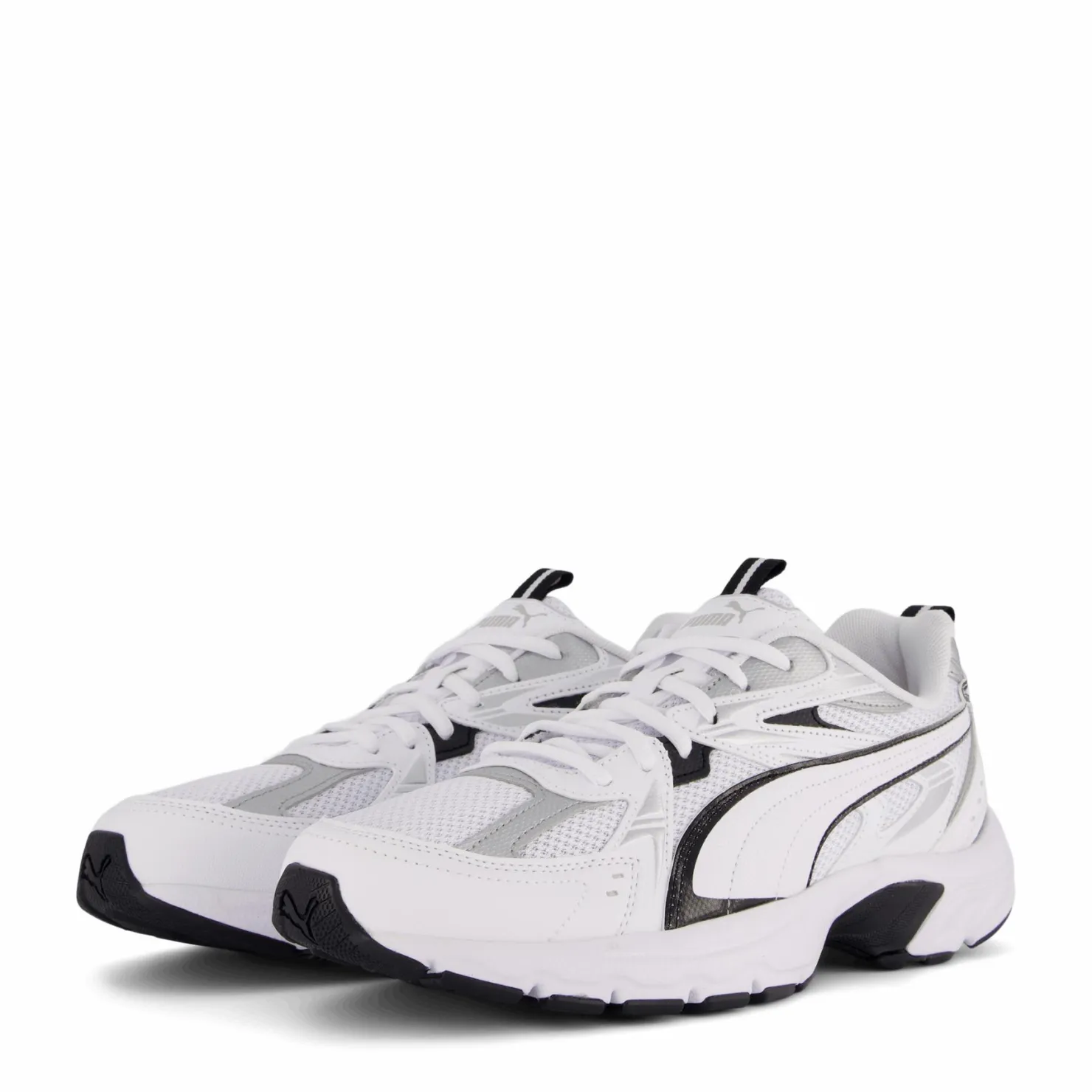Puma Milenio Tech White- Black- Sil Vit Clearance