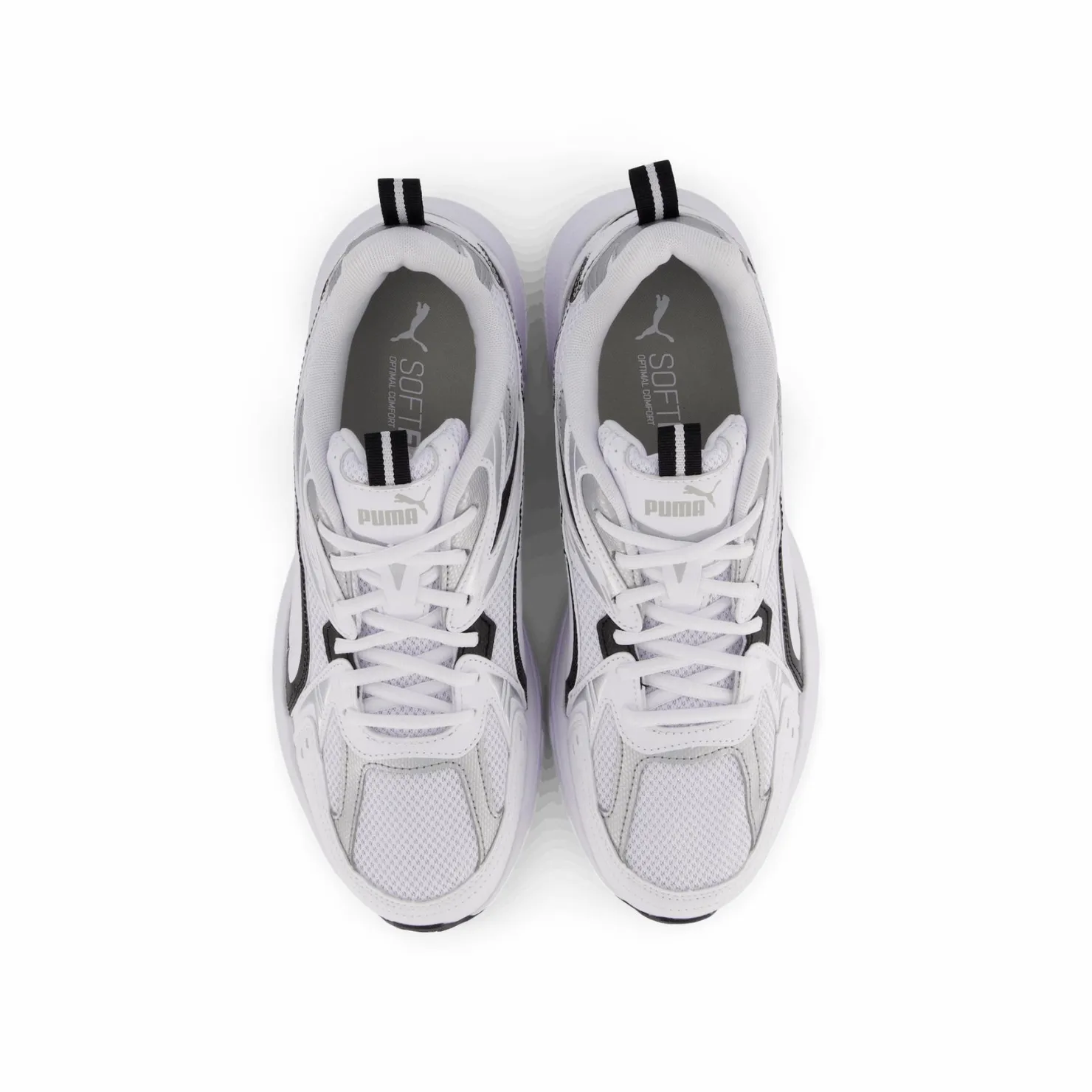 Puma Milenio Tech White- Black- Sil Vit Clearance