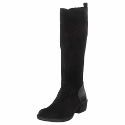 Fly London Mine031fly Oil Suede/rug Black Svart Discount