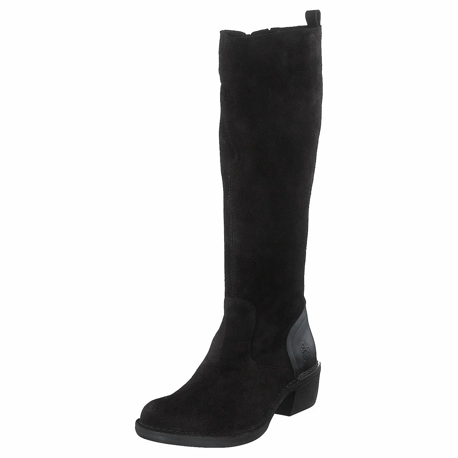 Fly London Mine031fly Oil Suede/rug Black Svart Discount